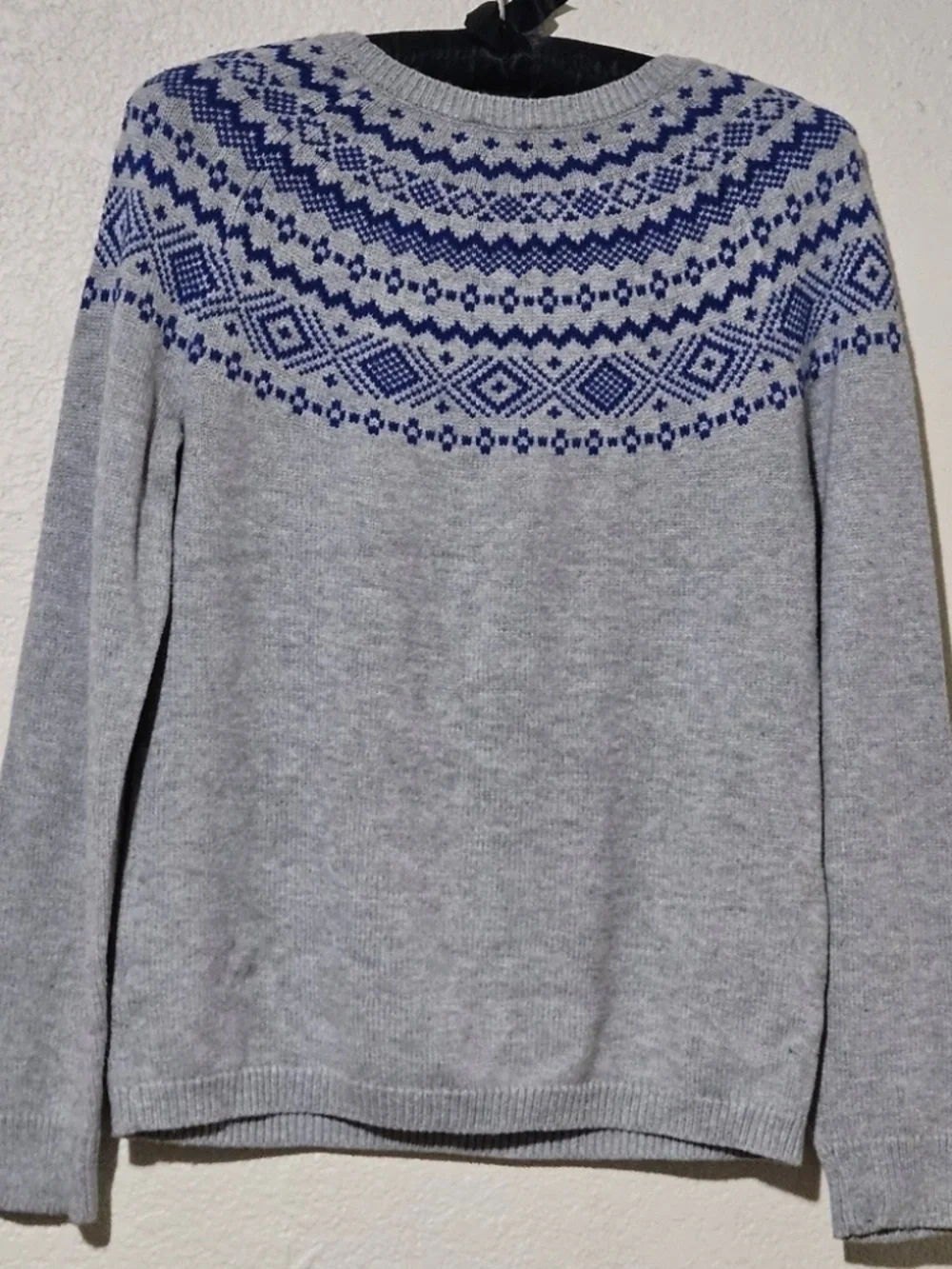 Talbots Fair Isle Yoke Sweater